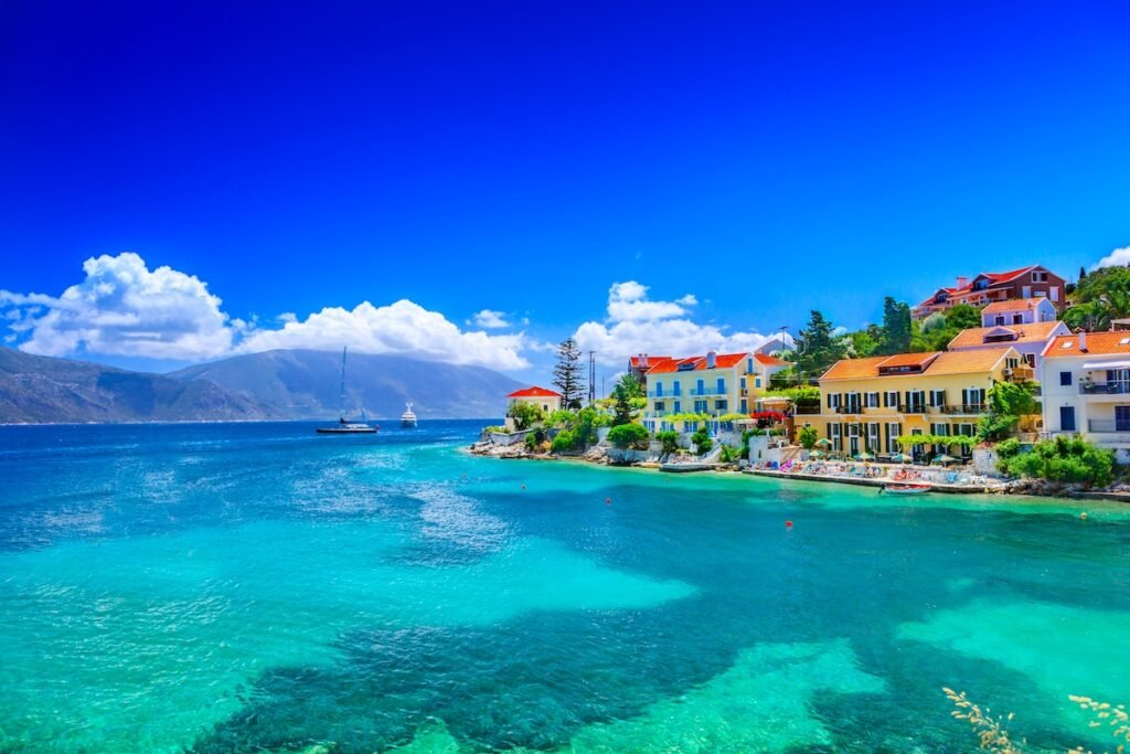 Fiskardo beach, Kefalonia island, Greece European summer