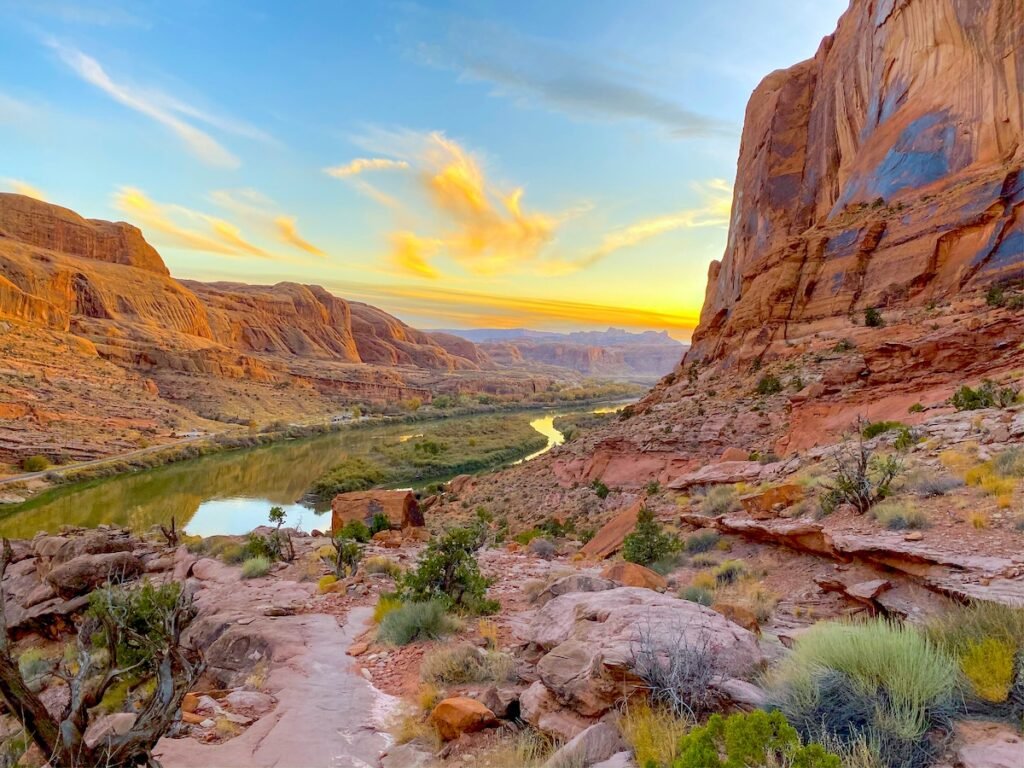 View of Colorado River in Moab Utah From Mountains to Beaches: Ultimate American Vacations North American Summer