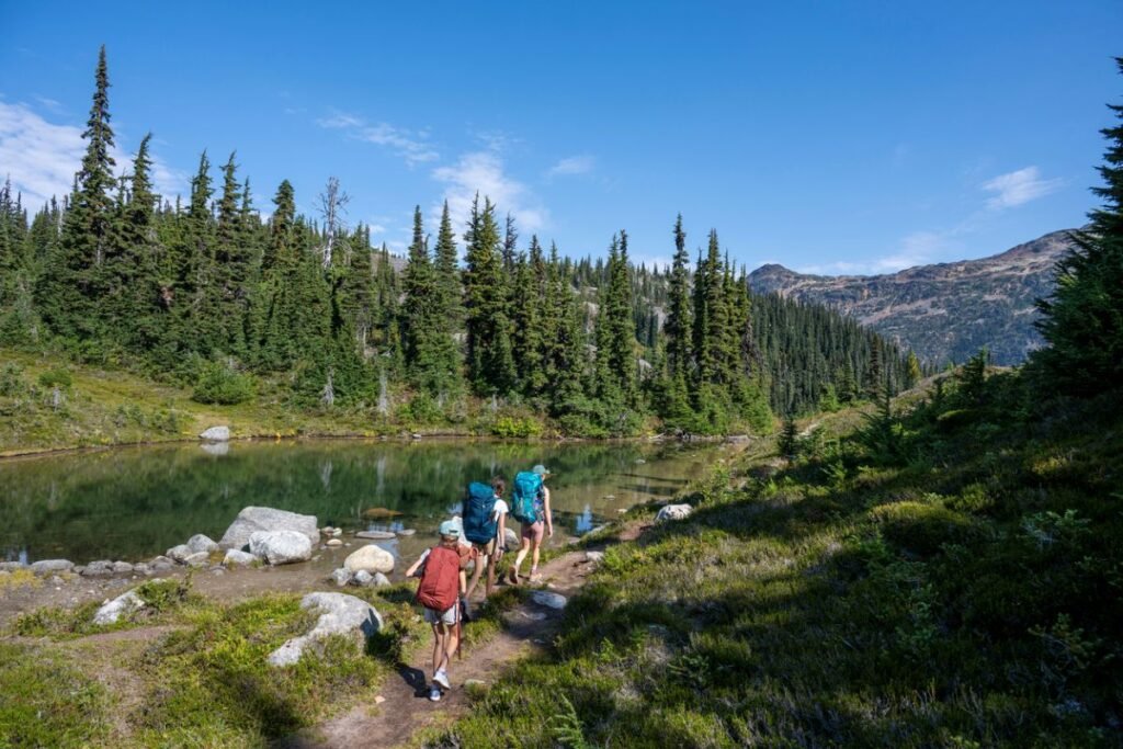 family hiking mountain lake trail usa hidden family vacation spots