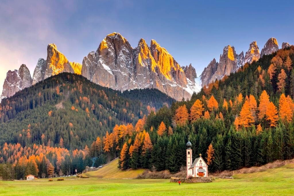 Church, Funes Valley, Mountain