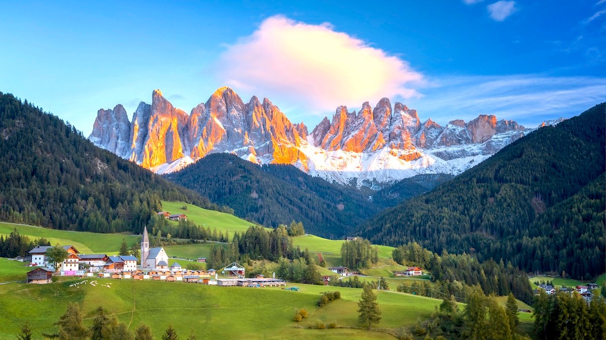 Alto Adige - Italy, Church, Dolomites, European Alps, Famous Place