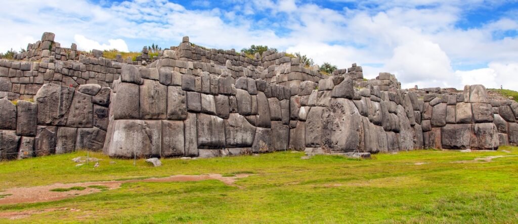 View of Sacsayhuaman, Inca ruins in Cusco or Cuzco town, Peru coolest vacation spots