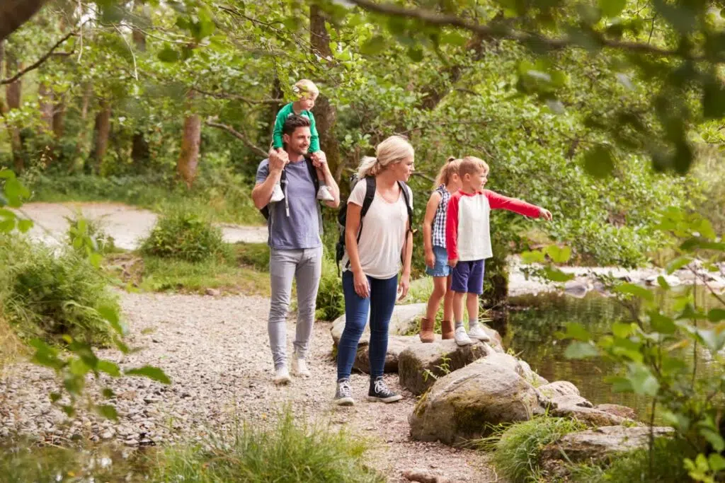 family hiking forest trail art of living retreat budget family wellness retreats