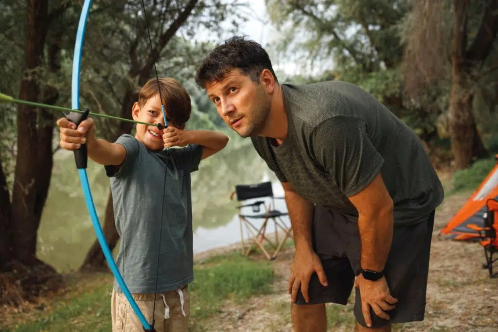 father son archery outdoor kripalu wellness retreat budget family wellness retreats